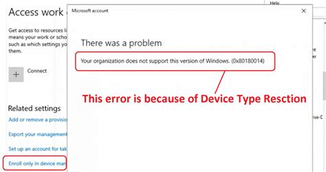 FIX Intune Error 0x80180014 .